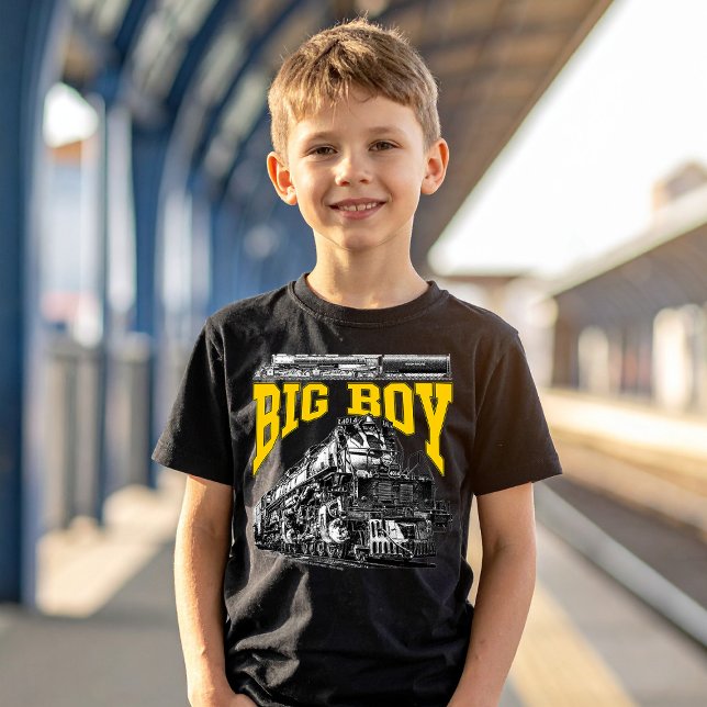 Camiseta Big Boy 4014 Union Pacific Class 4000. Steam Loco. (Big Boy 4014 Union Pacific Class 4000. Steam Loco. Boy Basic Black T-Shirt)