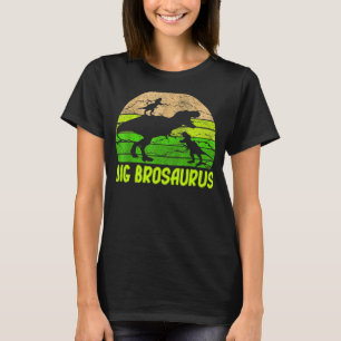 Camiseta Big Bro Dinosaur Big Brosaurus 2 Dois Crianças Chr