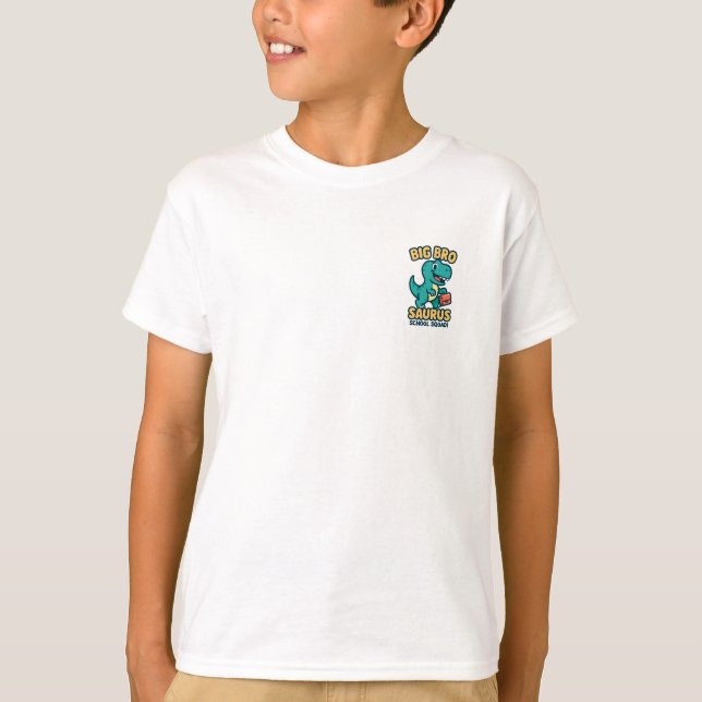 Camiseta Big Bro Saurus Back to School T-Shirt (Frente)
