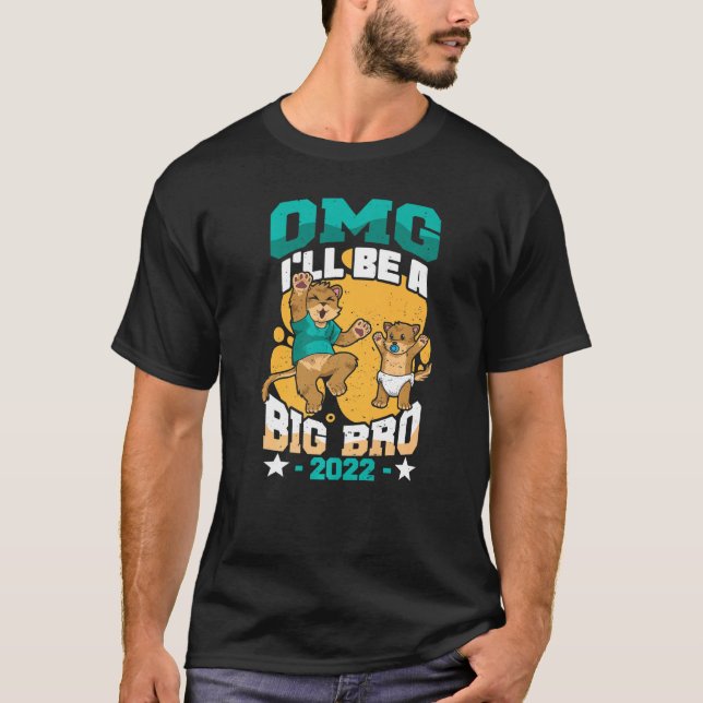 Camiseta Big Brother 2022 Gato Engraçado Irmãos OMG Irmão S (Frente)