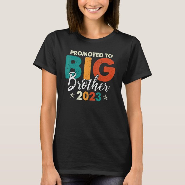 Camiseta Big Brother 2023 For Toddler Youth Pregnancy Annou (Frente)