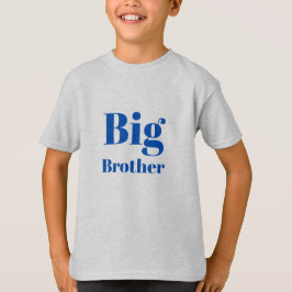 Camiseta Big Brother Blue Letters Boys