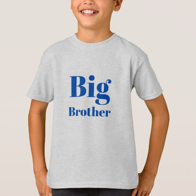 Camiseta Big Brother Blue Letters Boys (Frente)
