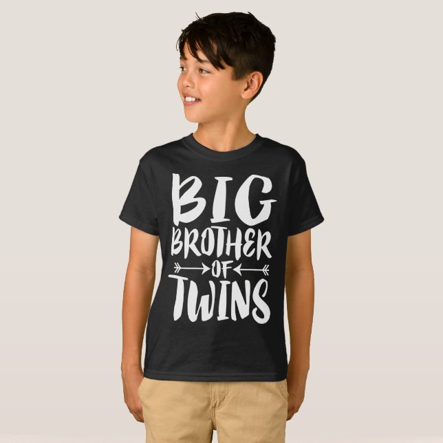 Camiseta Big Brother De Gêmeos Mais Velhos, Irmão Gift... (Frente Completa)