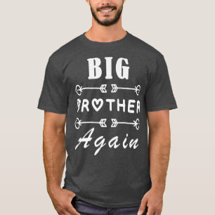 Camiseta Big Brother de novo para meninos com Srow Engraçad