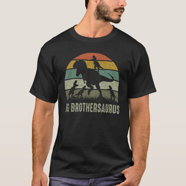 Camiseta Big Brother Dinossaur T Rex Big Brothersaurus 4 (Frente)