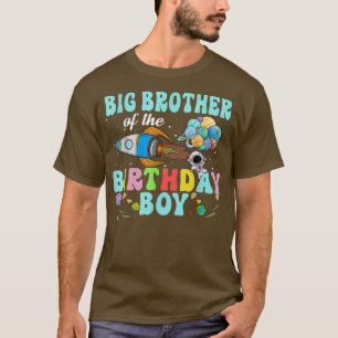 Camiseta Big Brother Do Astronauta Birthday Boy Space Pa