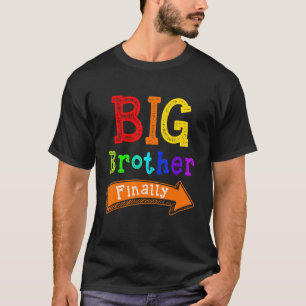 Camiseta Big Brother Finalmente Para Meninos E Irmãos Mais 