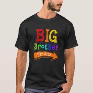 Camiseta Big Brother Finalmente Para Meninos E Irmãos Mais 