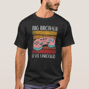 Camiseta Big Brother Level Desbloqueou Melhor Irmão