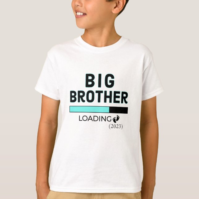 Camiseta Big Brother Loading 2023, Anúncio de Gravidez (Frente)
