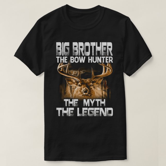 Camiseta BIG BROTHER O Caçador De Arcos O Mito A Lenda Hun (Frente do Design)