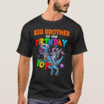Camiseta Big Brother Of The Birthday Boy Astronaut Riding D<br><div class="desc">Big Brother Of The Birthday Boy Astronaut Riding Dinosaurs.</div>