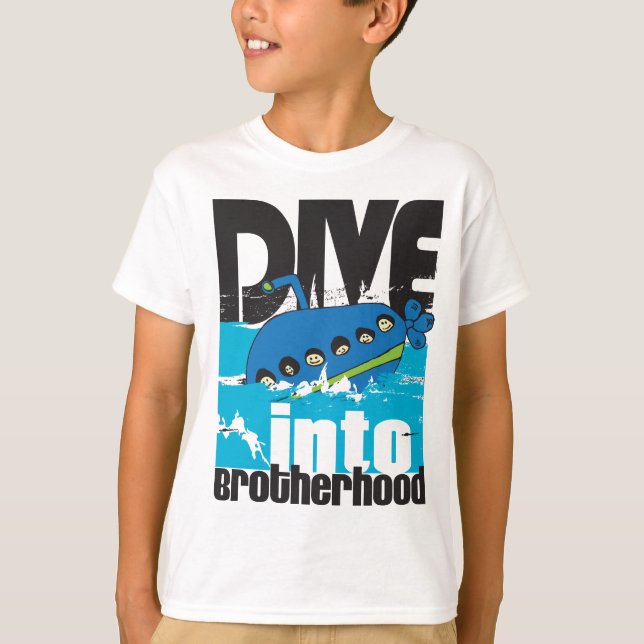 Camiseta Big Brother para Meninos (Frente)