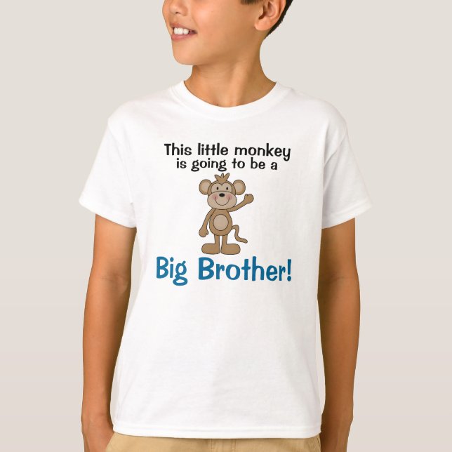 Camiseta Big brother pequeno do macaco (Frente)