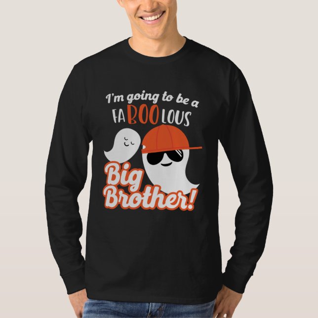 Camiseta Big Brother Pregnancy Announcement Ghost Boys Hall (Frente)