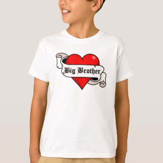 Camiseta Big brother - t-shirt do coração de Tatto
