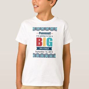 Camiseta Big brother/t-shirt novo do anúncio do bebê