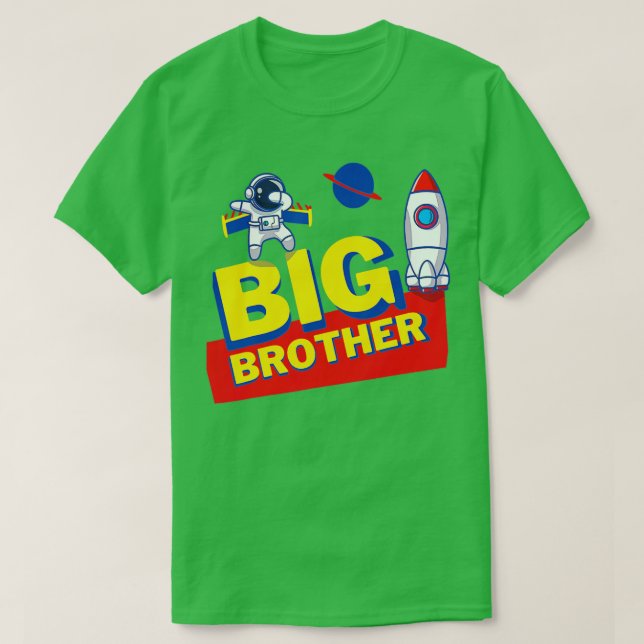 Camiseta Big Brother Toddler Outfit Birthday Gift For Astro (Frente do Design)