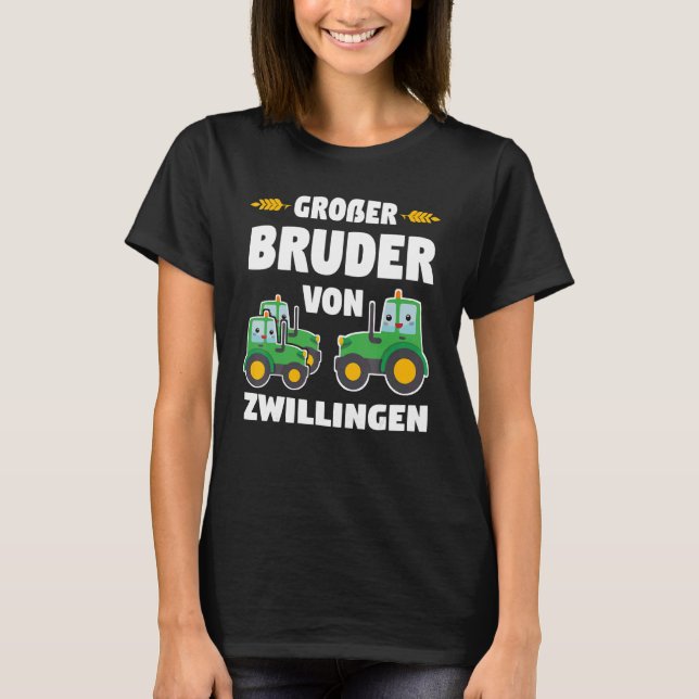 Camiseta Big Brother Twins Trator Bauer (Frente)