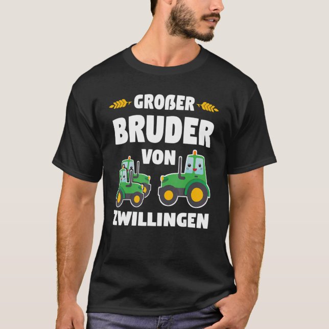 Camiseta Big Brother Twins Trator Bauer (Frente)