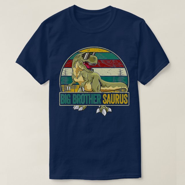 Camiseta Big Brothersaurus T Rex Dinossaur Big Brother Saur (Frente do Design)