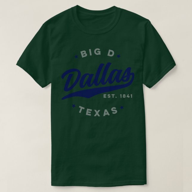 Camiseta Big D Dallas Texas (Frente do Design)