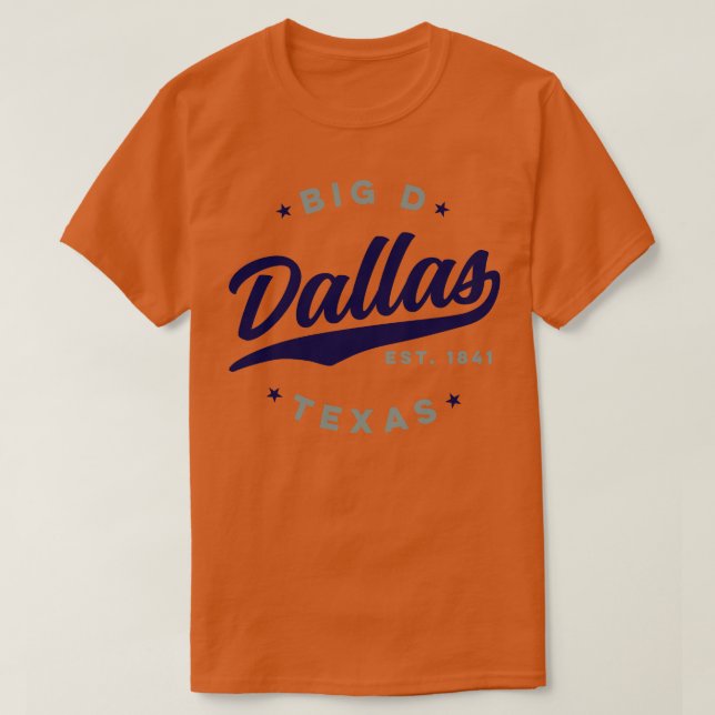 Camiseta Big D Dallas Texas (Frente do Design)