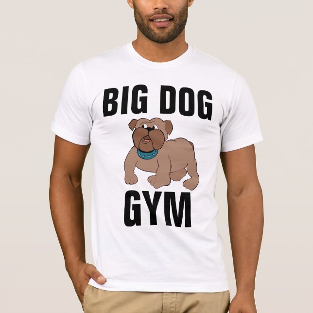 Camiseta BIG DOG GYM WORKOUT CLOTHING T-Shirt (Frente)