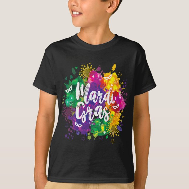 Camiseta Big Easy Vibes Mardi Gras Fat Tuesday New Orleans  (Frente)