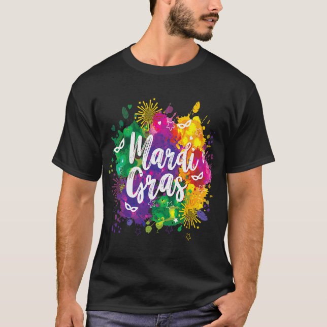 Camiseta Big Easy Vibes Mardi Gras Fat Tuesday New Orleans  (Frente)