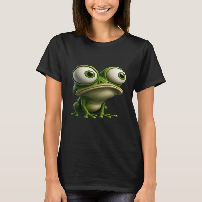 Camiseta Big-Eyed Cartoon Frog (Frente)