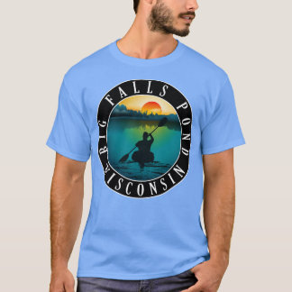 Camiseta Big Falls Pond Wisconsin Kayaking