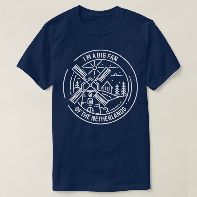 Camiseta Big Fan Países Baixos 1 (Frente do Design)