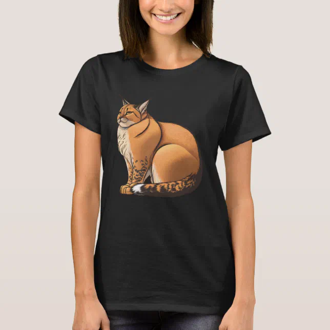 Camiseta Big Floppa Cat Caracal Meme Seu Purr Kitten Meow