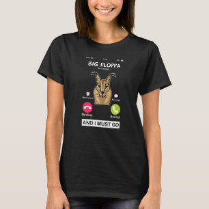 Camiseta Big Floppa Está Chamando Caracal Grande Meme de Ga