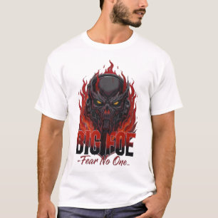 Camiseta BIG FOE Fear No One Fiery Iron Skull