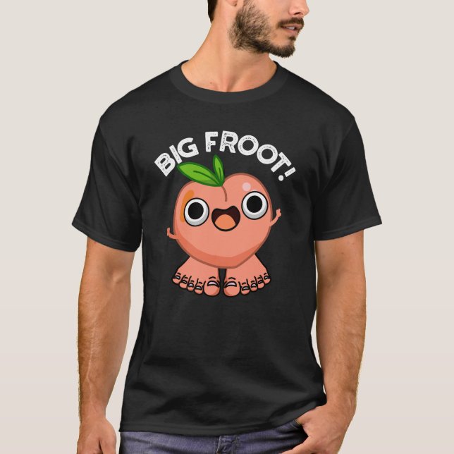 Camiseta Big Froot Engraçado Pun Grande Escuro BG (Frente)