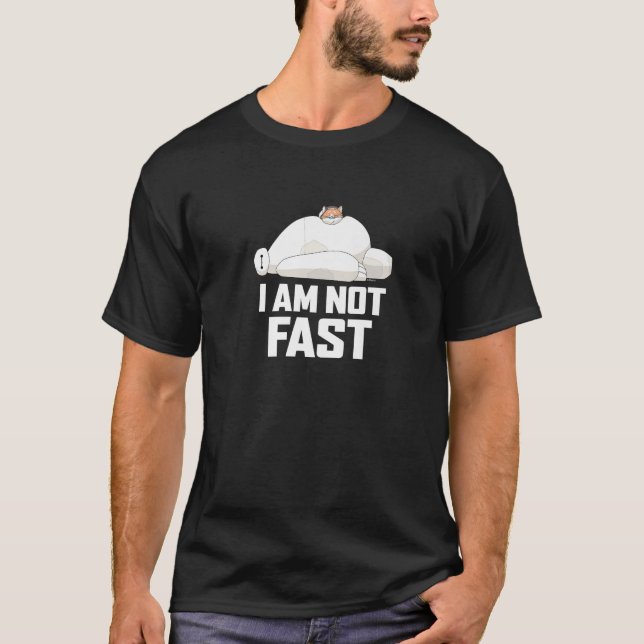 Camiseta Big Hero 6 I Am Not Fast Premium  (Frente)