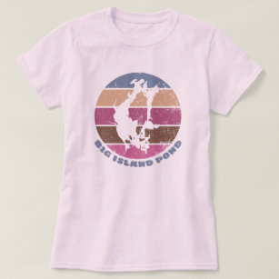 Camiseta Big Island Pond Vintage Retro Pinks