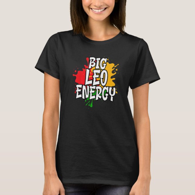 Camiseta Big Leo Zodiac Energy (Frente)