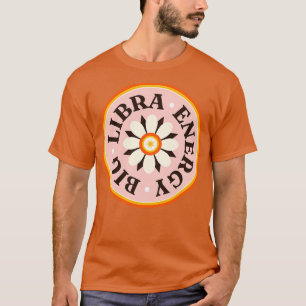 Camiseta Big Libra Energy - Retro Libra Horoscope Sinal Vin