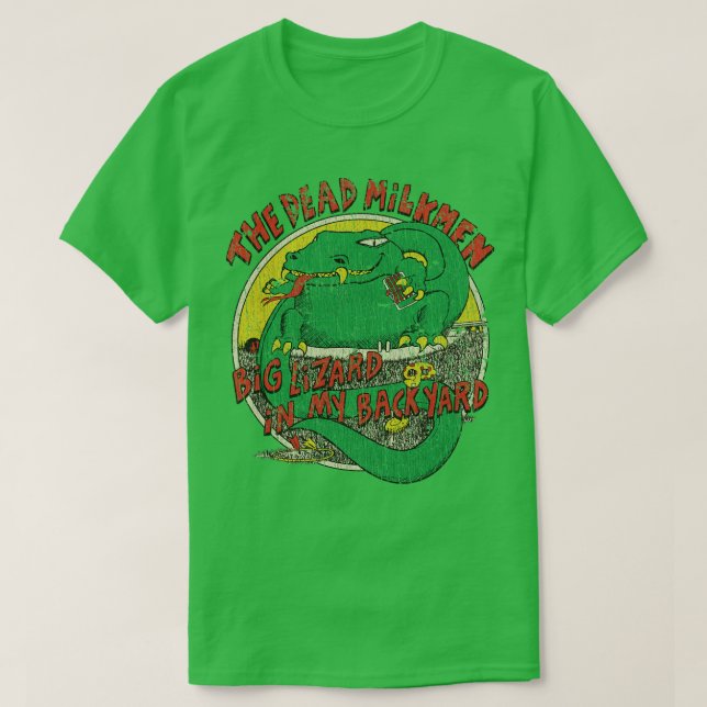 Camiseta Big Lizard no meu quintal 1985 (Frente do Design)