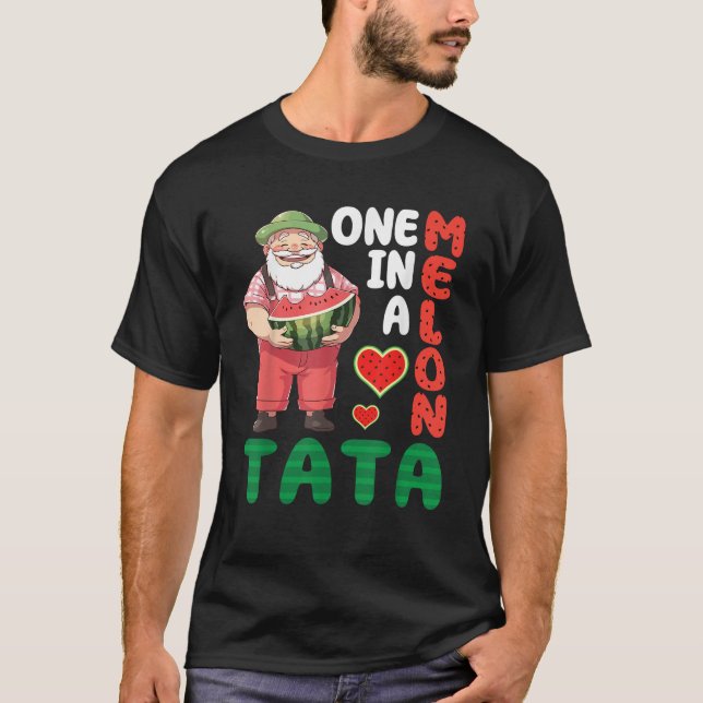 Camiseta Big Man Eating Watermelon One In A Melon Tata Gran (Frente)