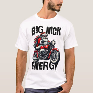 Camiseta Big Nick Energy - Engraçado Design de Natal com Sa