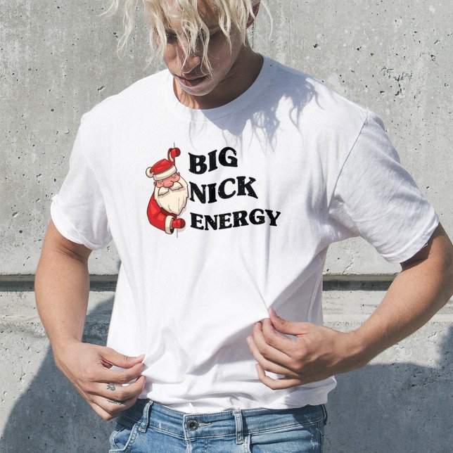 Camiseta Big Nick Energy Engraçado Legal Natal do Natal (Criador carregado)