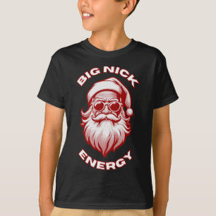 Camiseta Big Nick Energy Engraçado Papais noeis Natal 1