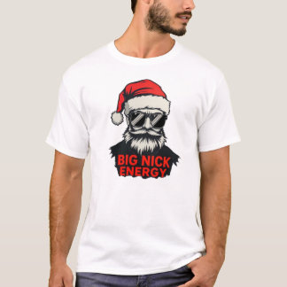 Camiseta Big Nick Energy Funny Santa Shirt