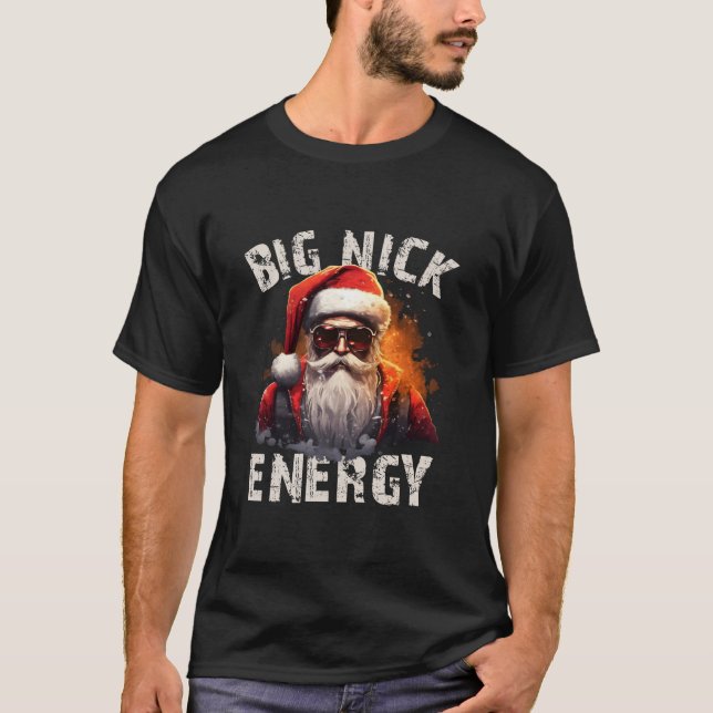 Camiseta Big Nick Energy Papais noeis Óculos escuros Óculos (Frente)