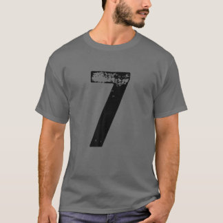 Camiseta Big Number 7 For 7Th Birthday Seven Years Old Sinc